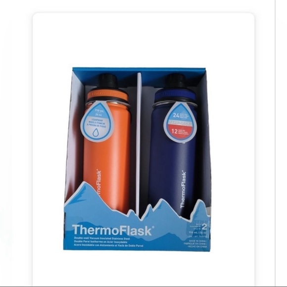 ThermoFlask 2 Pack 24oz Stainless Steel Insulated Water Bottles - Picture 7 of 12